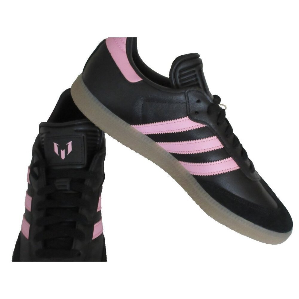 Adidas Men's Samba Messi Black Pink Gum Bottom Soccer Shoes Sizes NIB JP7845 - Picture 6 of 7